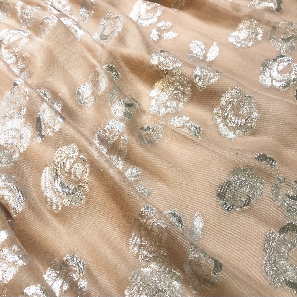Norman Ambrose Runway Designer Rose Gold Dress - Picture 6 of 7